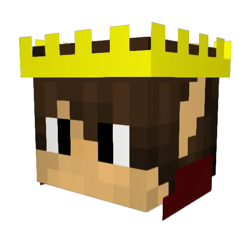 HADES0078 Minecraft avatar head, 3D render