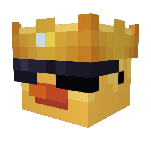 HADMC Minecraft avatar head, 3D render