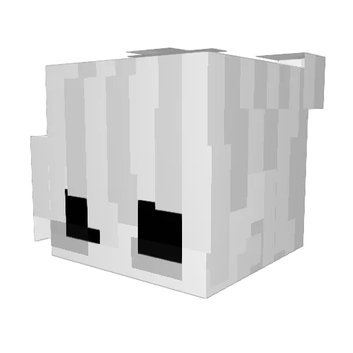 HAERDSMAELTA Minecraft avatar head, 3D render