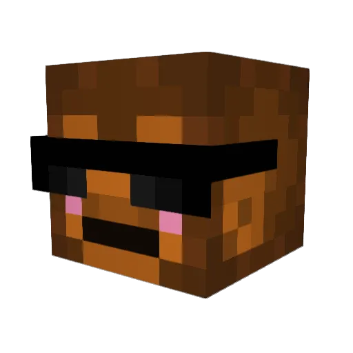 HAGAISHMUELI Minecraft avatar head, 3D render