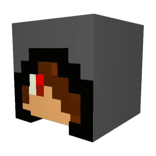 HAHA_BONK Minecraft avatar head, 3D render