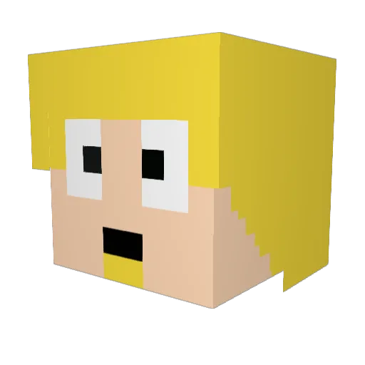 HAHakonApeland Minecraft avatar head, 3D render