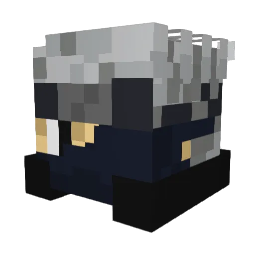 HAIDAR1555 Minecraft avatar head, 3D render