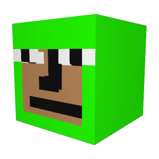 HAILHAMATITO Minecraft avatar head, 3D render
