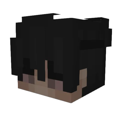 HAISI8 Minecraft avatar head, 3D render