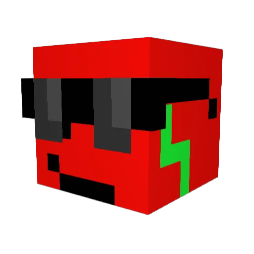 HAKONGUTTEN Minecraft avatar head, 3D render