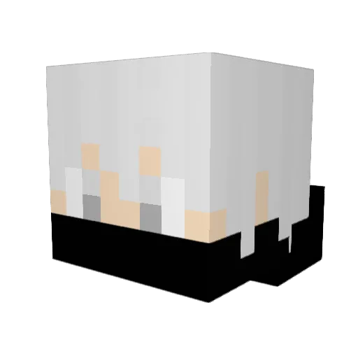 HAKUZUMI Minecraft avatar head, 3D render