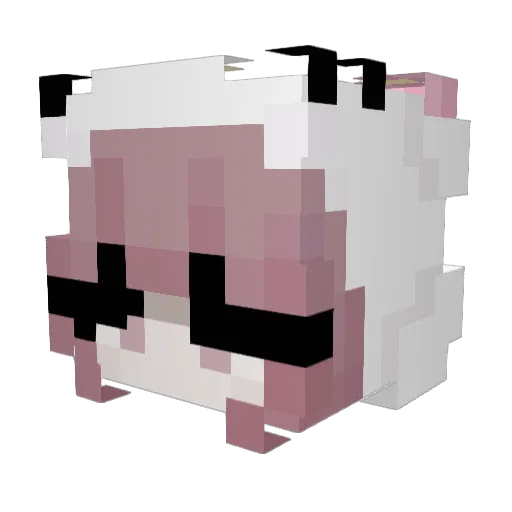 HAL0427 Minecraft avatar head, 3D render
