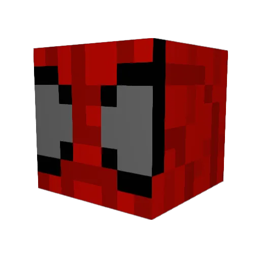 HAL099 Minecraft avatar head, 3D render