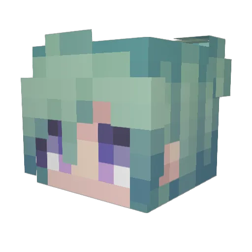 HAL963 Minecraft avatar head, 3D render