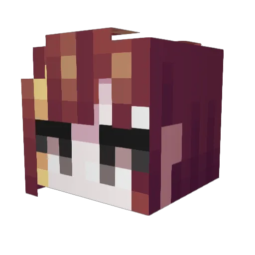 HALCUS1111 Minecraft avatar head, 3D render