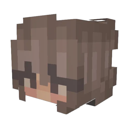 HALLOWSUGAR Minecraft avatar head, 3D render