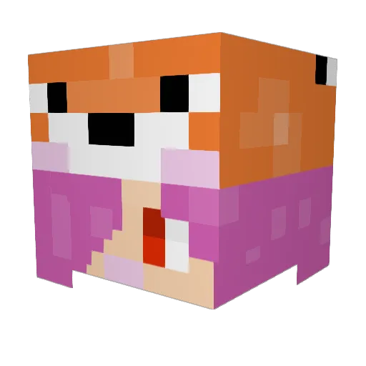 HALOCUEKiller Minecraft avatar head, 3D render