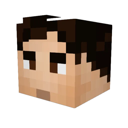 HALODU Minecraft avatar head, 3D render