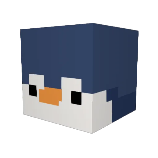 HALO_BE Minecraft avatar head, 3D render