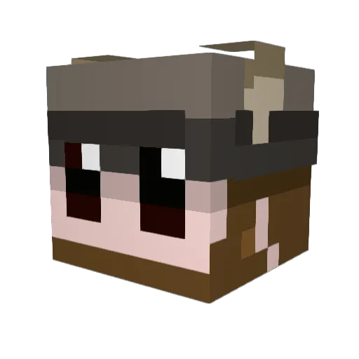 HALO_XVII Minecraft avatar head, 3D render