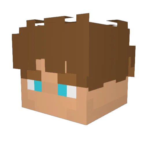 HALPONDUS Minecraft avatar head, 3D render