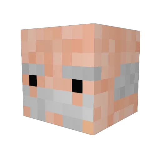 HAMAS_Tyler Minecraft avatar head, 3D render