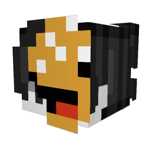 HAMBURGEREK20 Minecraft avatar head, 3D render