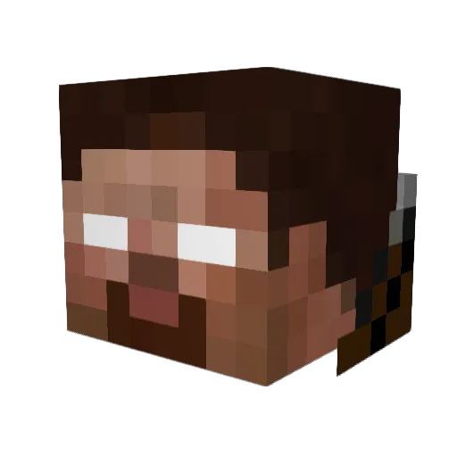 HAMKE Minecraft avatar head, 3D render