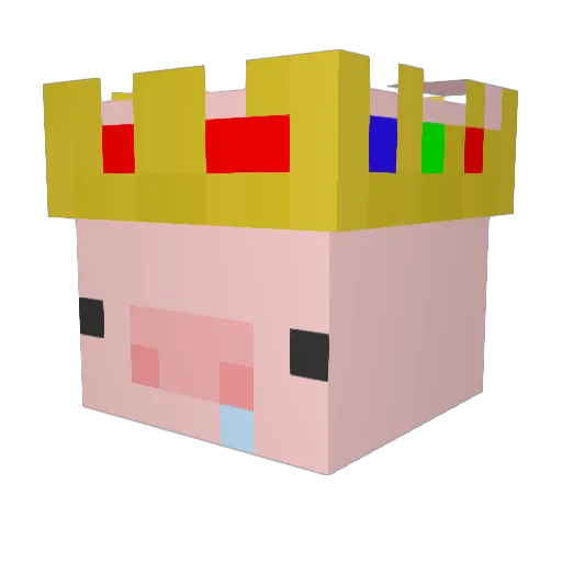 HAMMIE208 Minecraft avatar head, 3D render