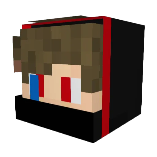 HAMMYDDOL Minecraft avatar head, 3D render
