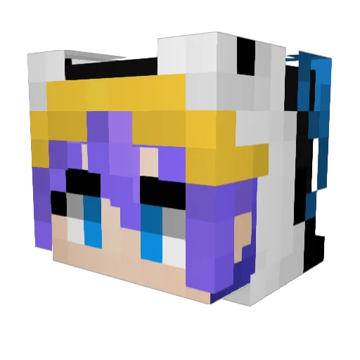 HAMTAROUU Minecraft avatar head, 3D render