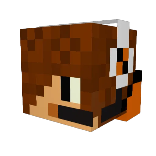 HAMY55 Minecraft avatar head, 3D render