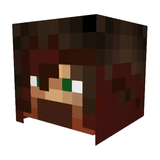 HAMZSTAR2002 Minecraft avatar head, 3D render