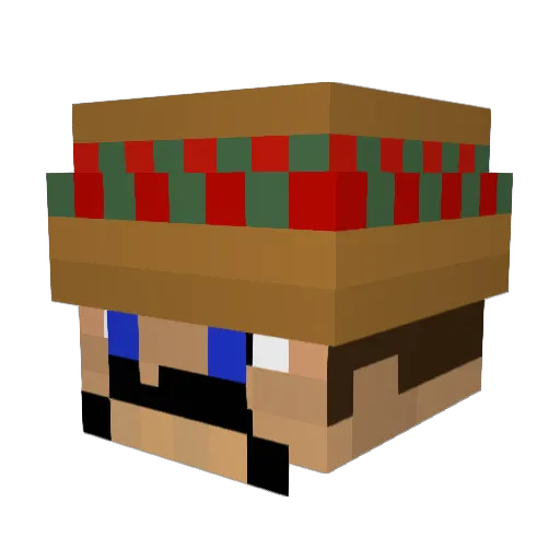 HAN1ME_HH Minecraft avatar head, 3D render