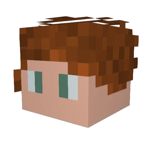 HANCRAFT Minecraft avatar head, 3D render