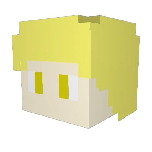 HANING___ Minecraft avatar head, 3D render
