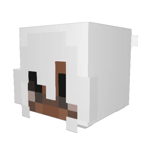 HANMOTH Minecraft avatar head, 3D render