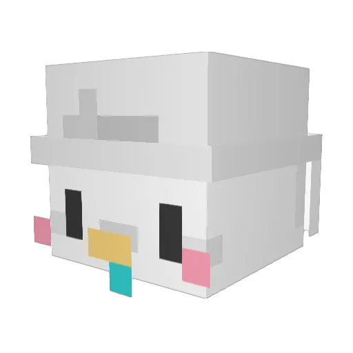 HANU0322 Minecraft avatar head, 3D render