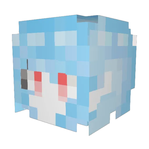 HAN_RYONGG Minecraft avatar head, 3D render