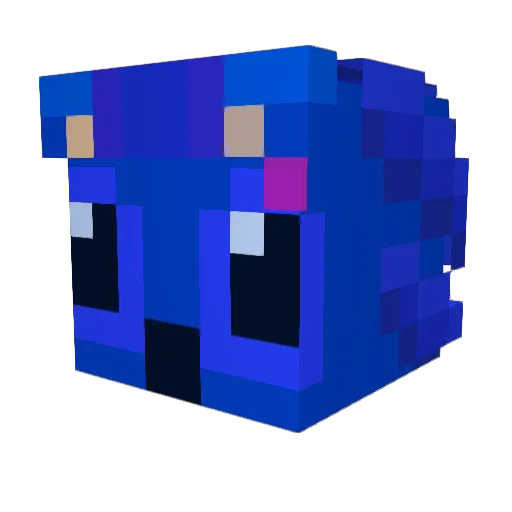 HAOD221 Minecraft avatar head, 3D render