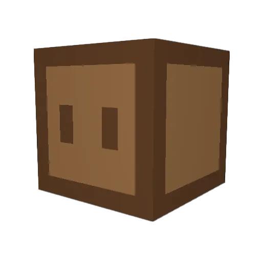 HAO_520 Minecraft avatar head, 3D render