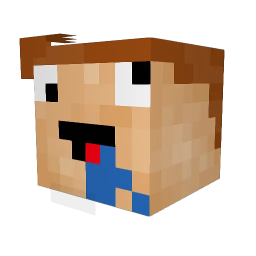 HAPAG Minecraft avatar head, 3D render