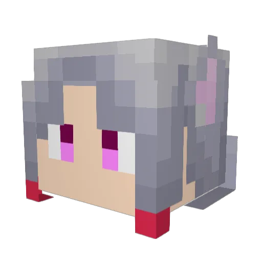 HAPEHAPE Minecraft avatar head, 3D render
