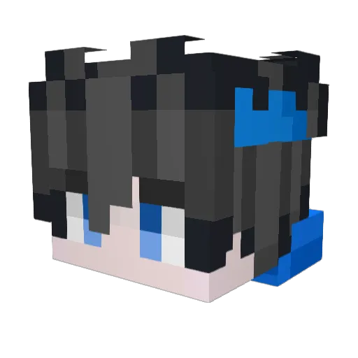 HAPPY8312 Minecraft avatar head, 3D render