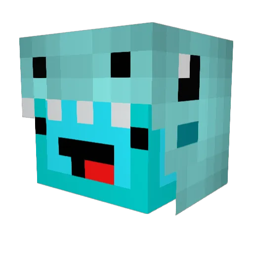 HAPPYHOTDOG1235 Minecraft avatar head, 3D render