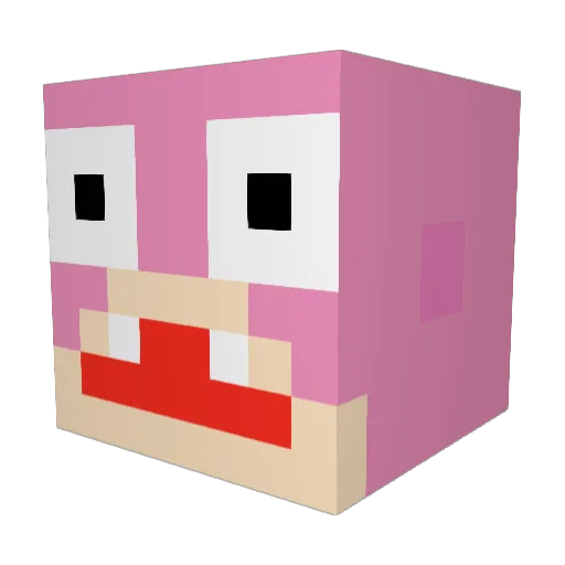 HAPPYSTRIKER11 Minecraft avatar head, 3D render
