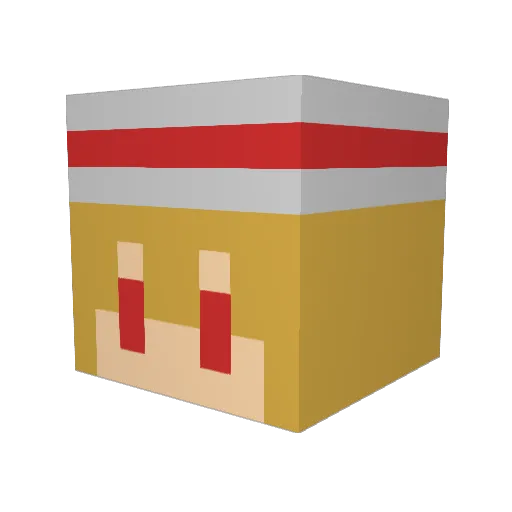 HARAN0409 Minecraft avatar head, 3D render