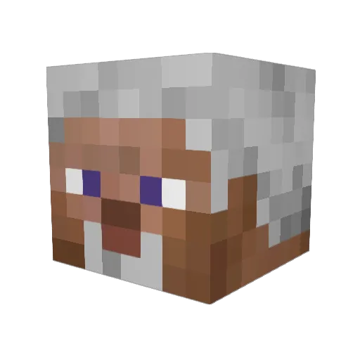 HARBAE Minecraft avatar head, 3D render