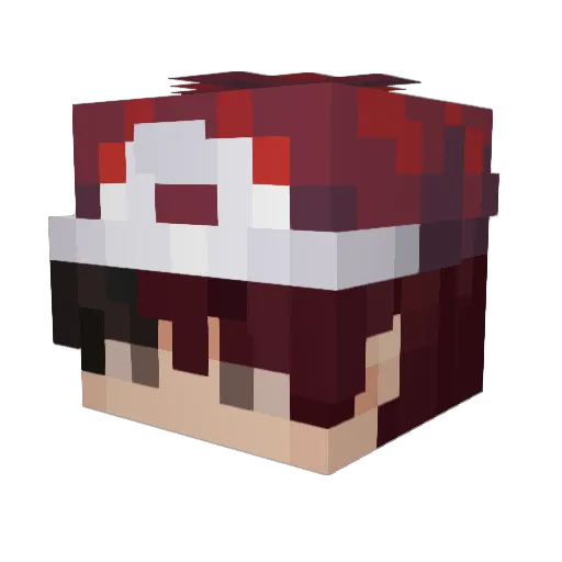 HARBOE__ Minecraft avatar head, 3D render