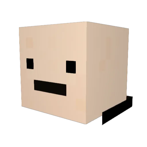HARDBOILED_EGG11 Minecraft avatar head, 3D render