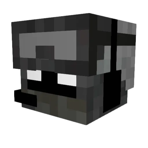 HARMSLIPPERSX Minecraft avatar head, 3D render