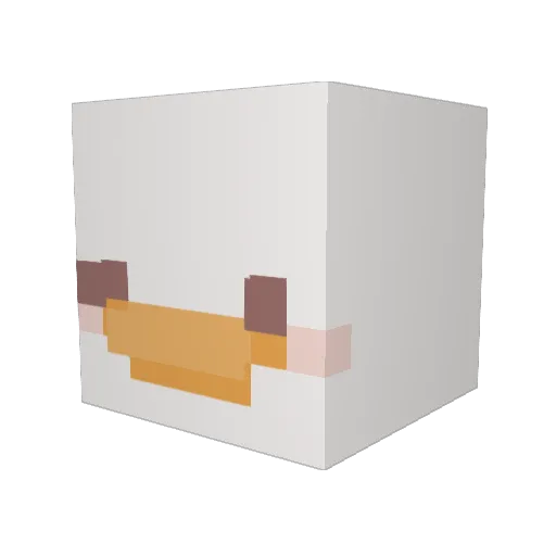 HARPER_K Minecraft avatar head, 3D render