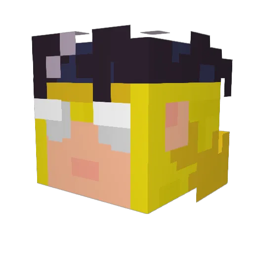 HARRYTB0103 Minecraft avatar head, 3D render
