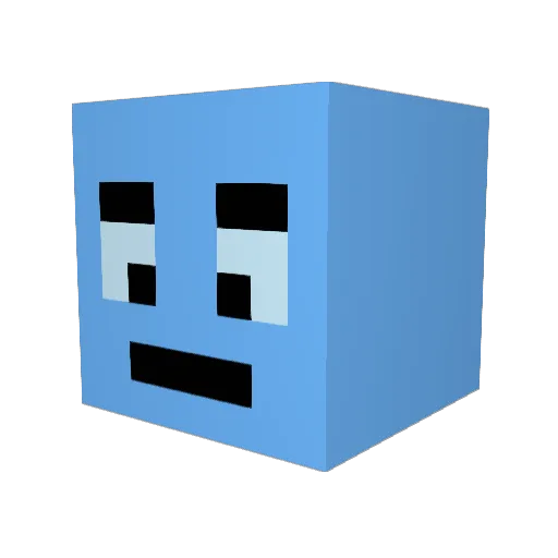 HARRYhaechan Minecraft avatar head, 3D render